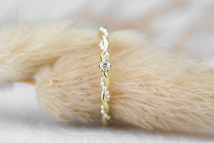 Verlobungsring Gold Silber "Soleil"