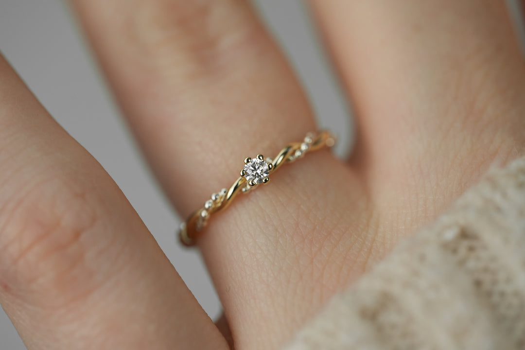 Verlobungsring Gold Silber "Soleil"