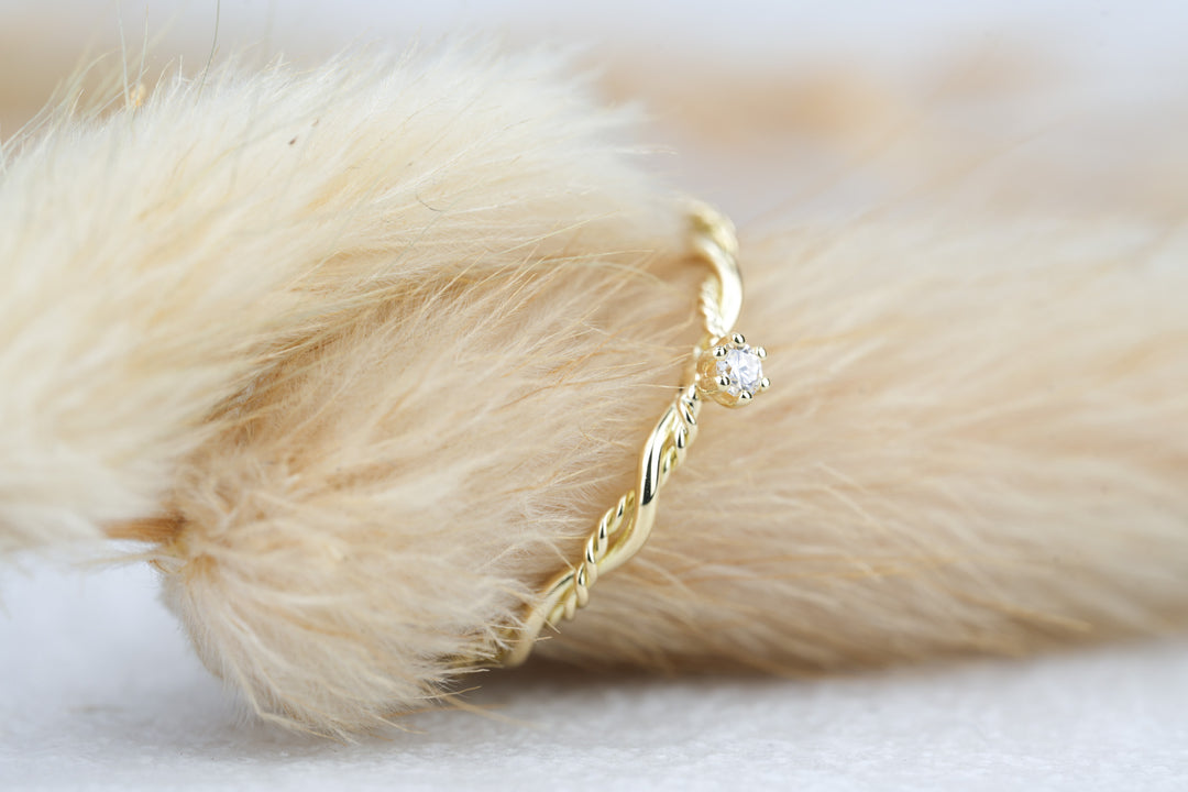 Verlobungsring Gold Filou Vintage mit Diamant