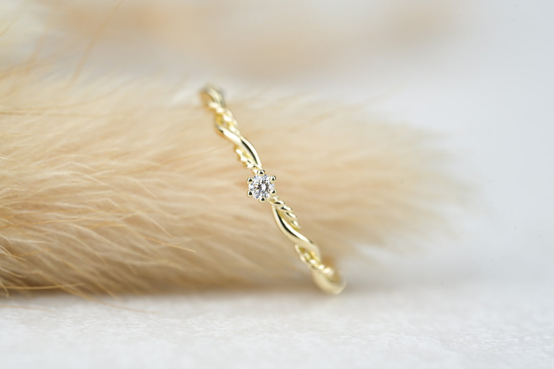Verlobungsring Gold Filou Vintage mit Diamant