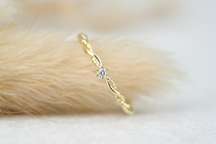 Verlobungsring Gold Filou Vintage mit Diamant
