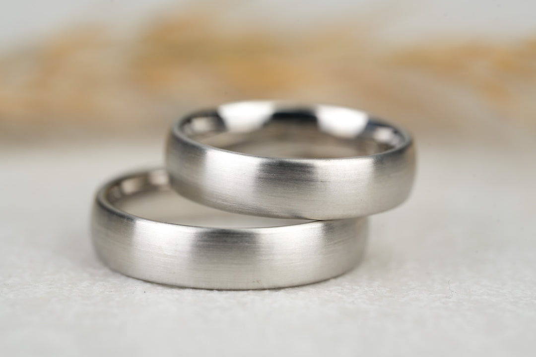 Eheringe "Charley" Platin matt