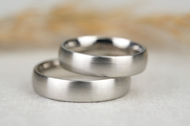 Eheringe "Charley" Platin matt