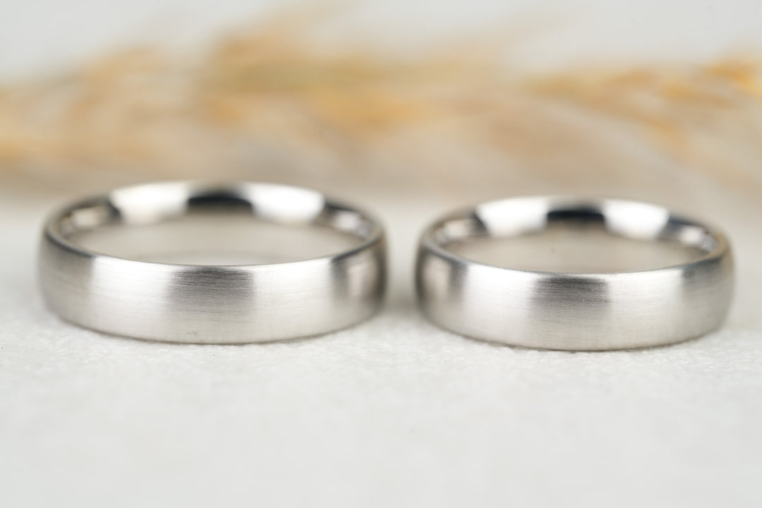 Eheringe "Charley" Platin matt