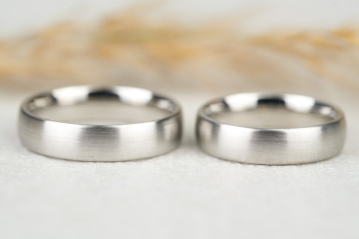 Eheringe "Charley" Platin matt