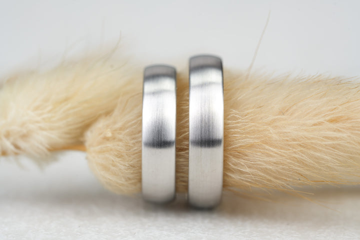 Eheringe "Charley" Platin matt