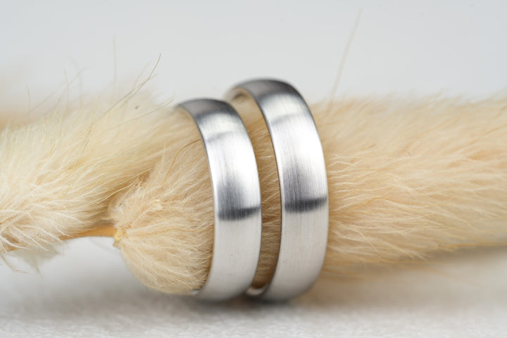 Eheringe "Charley" Platin matt