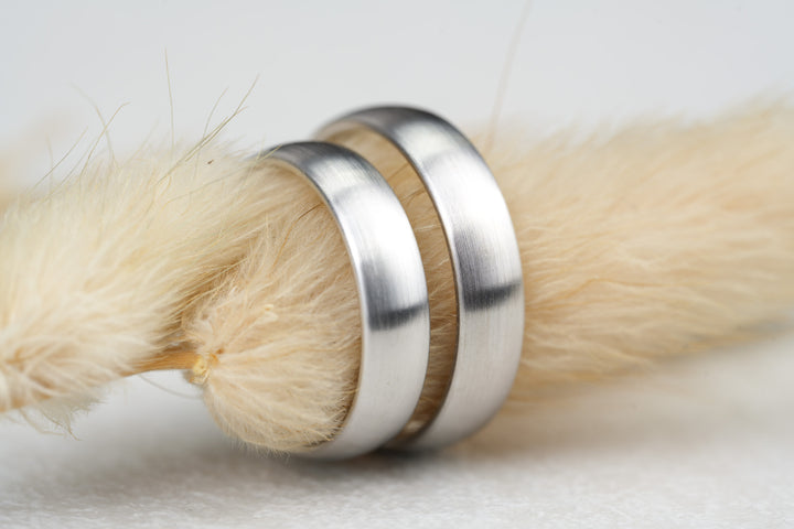 Eheringe "Charley" Platin matt