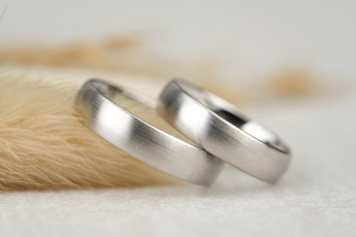 Eheringe "Charley" Platin matt