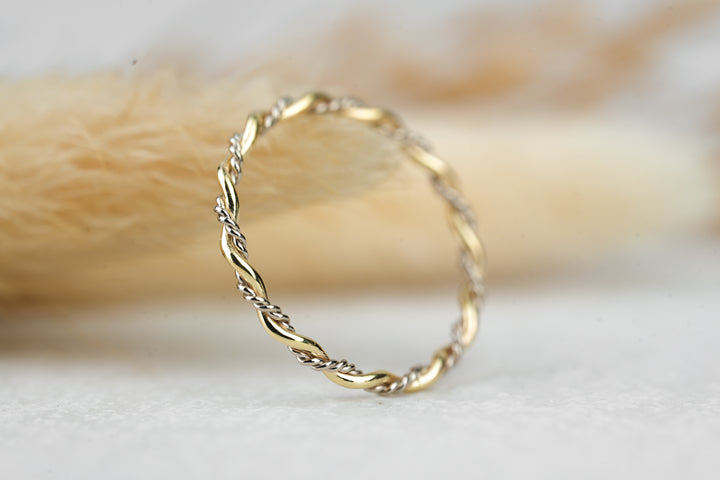 Vorsteckring " Sierra " Weißgold Gold