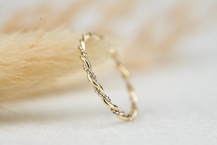 Vorsteckring " Sierra " Weißgold Gold
