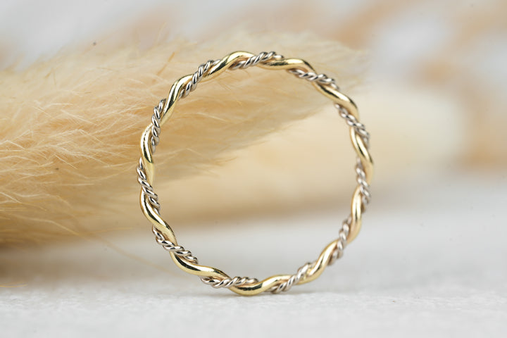 Vorsteckring " Sierra " Weißgold Gold