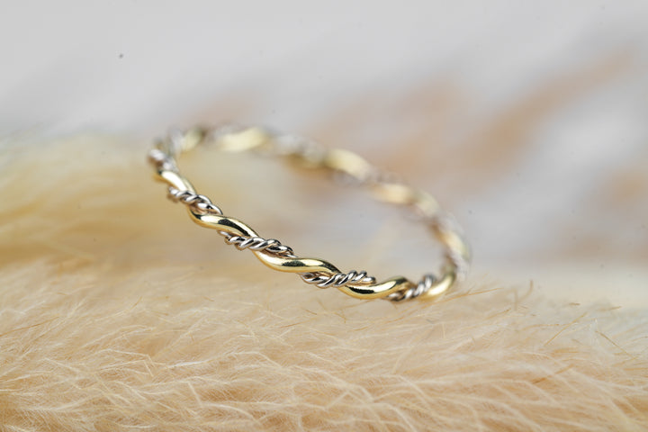 Vorsteckring " Sierra " Weißgold Gold