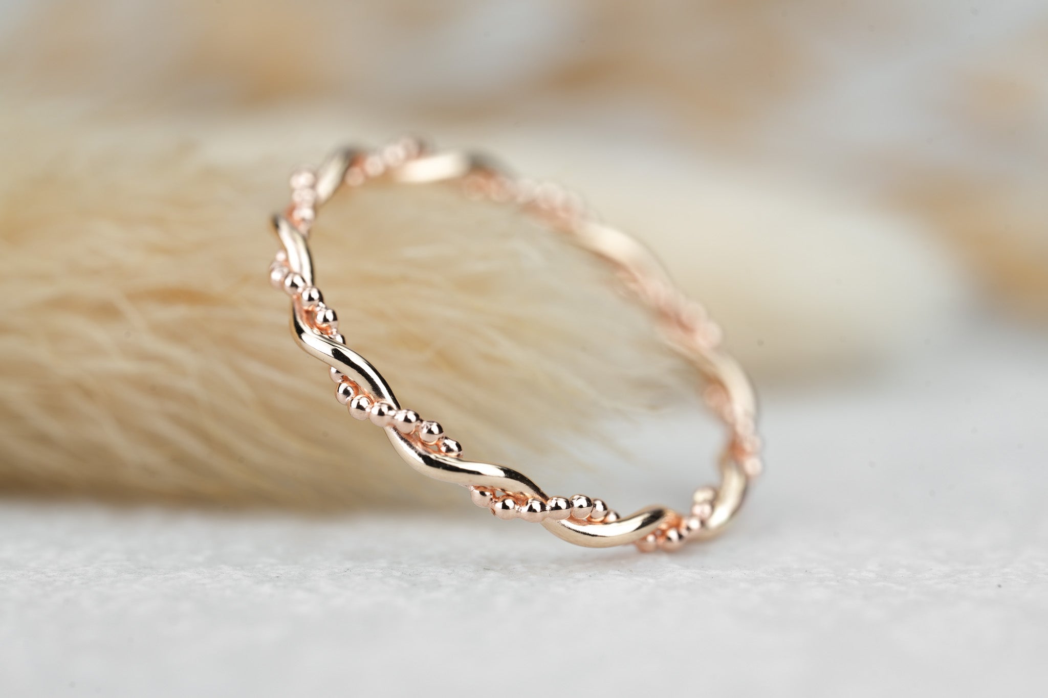 Vorsteckring "Soleil" Rosegold