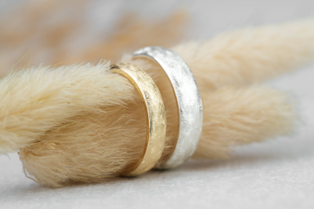 Eheringe "Tamara" Silber Gelbgold