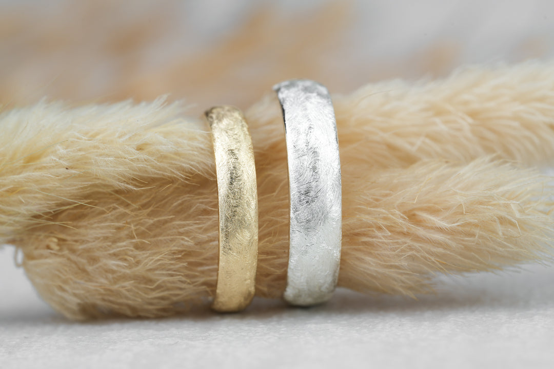 Eheringe "Tamara" Silber Gelbgold