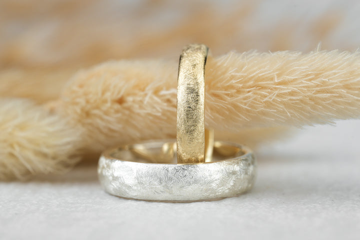 Eheringe "Tamara" Silber Gelbgold
