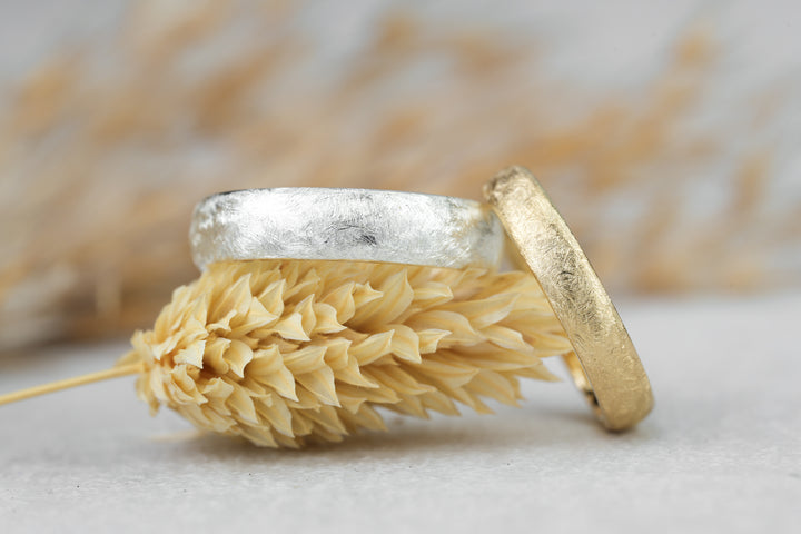 Eheringe "Tamara" Silber Gelbgold