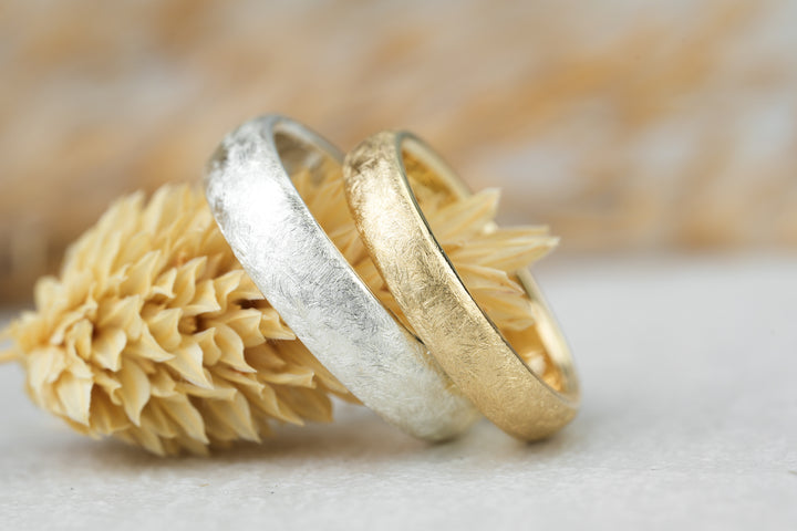 Eheringe "Tamara" Silber Gelbgold