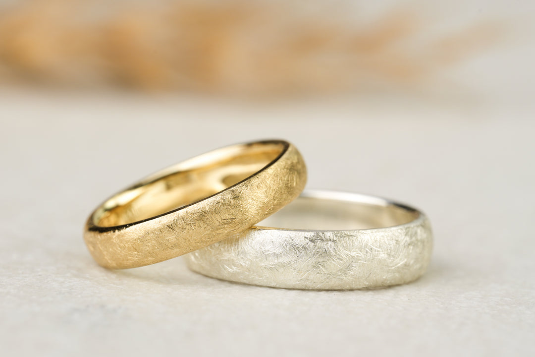 Eheringe "Tamara" Silber Gelbgold