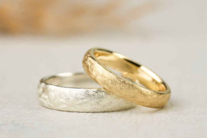Eheringe "Tamara" Silber Gelbgold