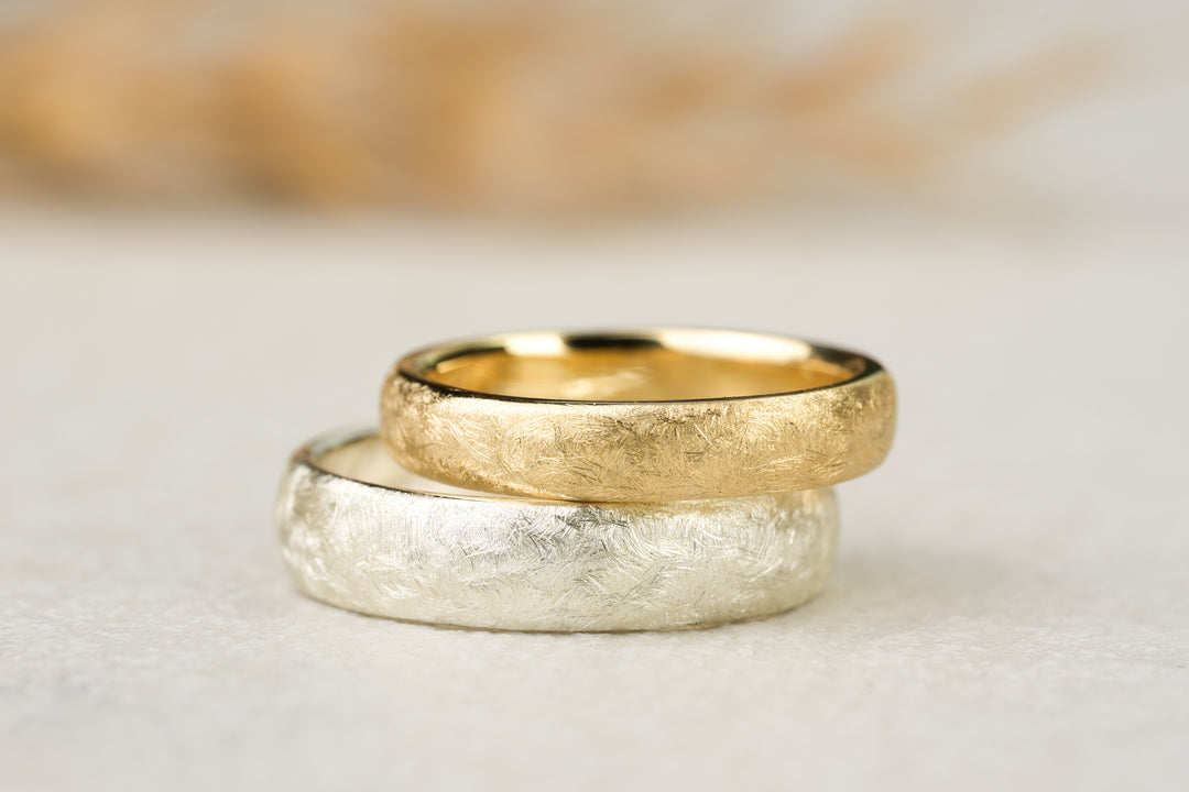 Eheringe "Tamara" Silber Gelbgold