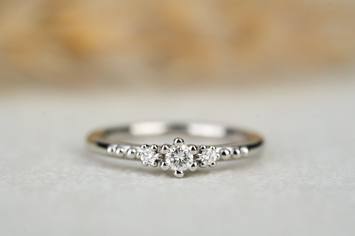 Verlobungsring Trio Boho Stil