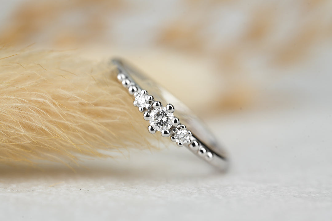 Verlobungsring Trio Boho Stil