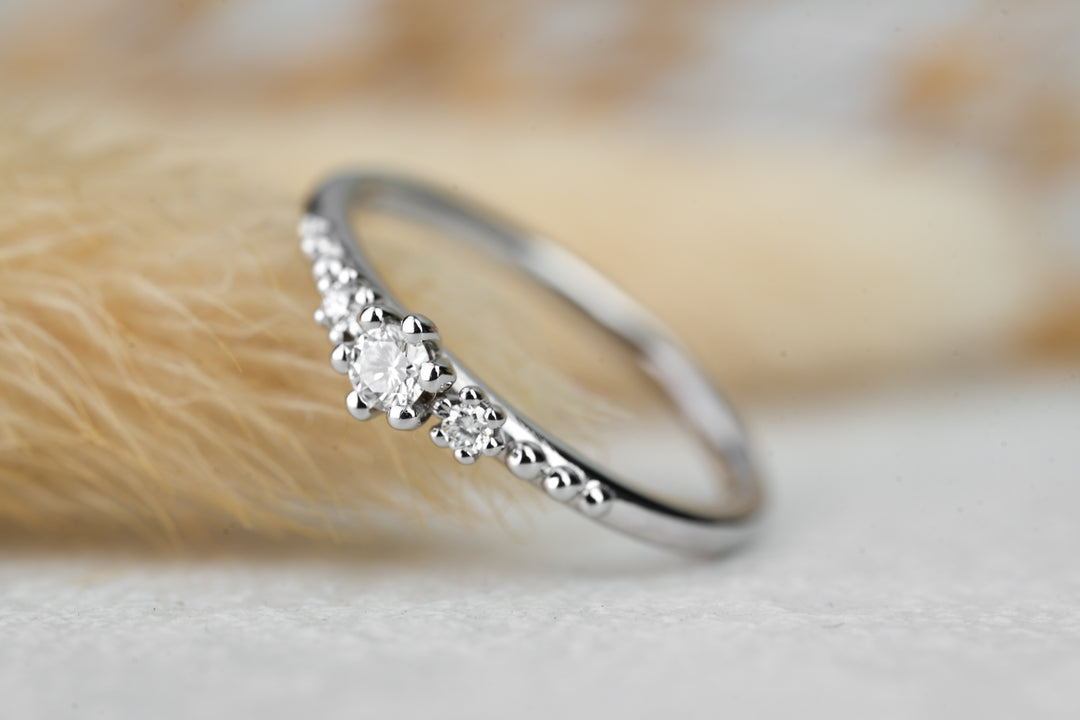Verlobungsring Trio Boho Stil