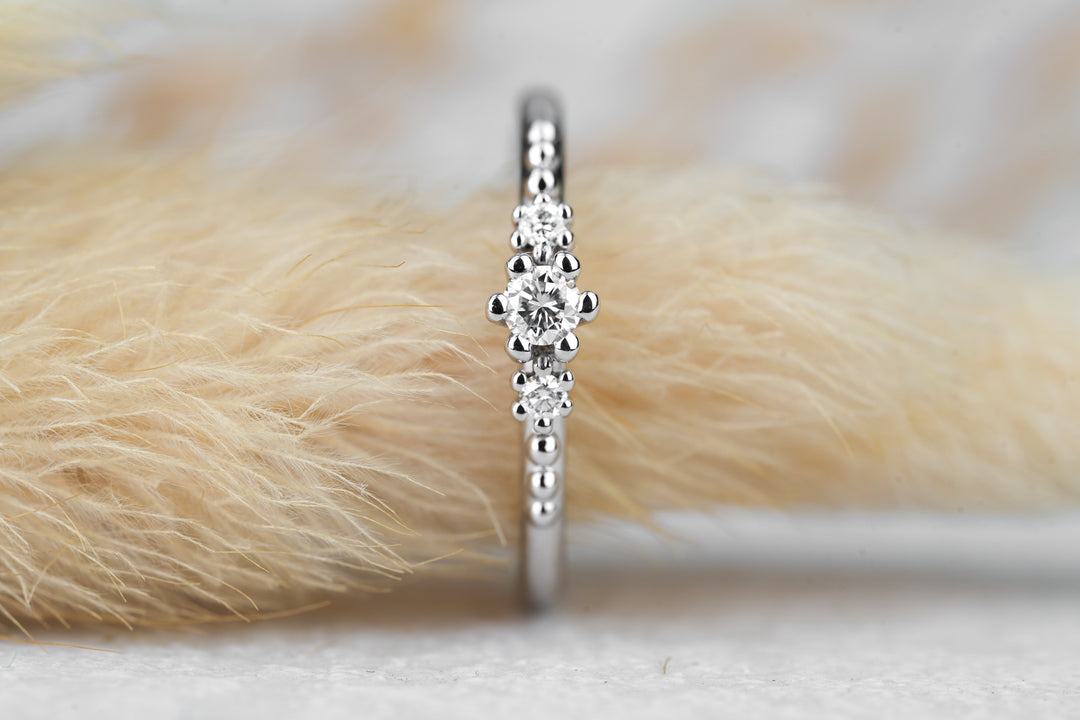 Verlobungsring Trio Boho Stil