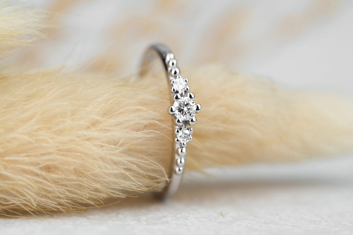 Verlobungsring Trio Boho Stil