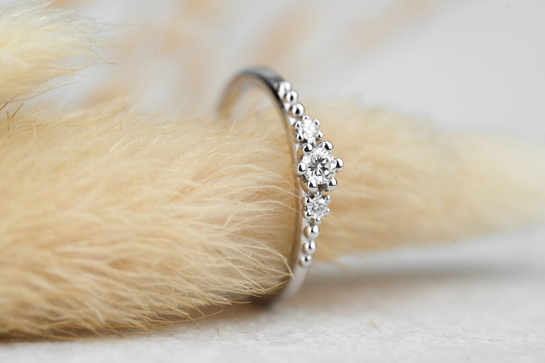 Verlobungsring Trio Boho Stil
