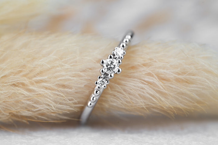 Verlobungsring Trio Boho Stil