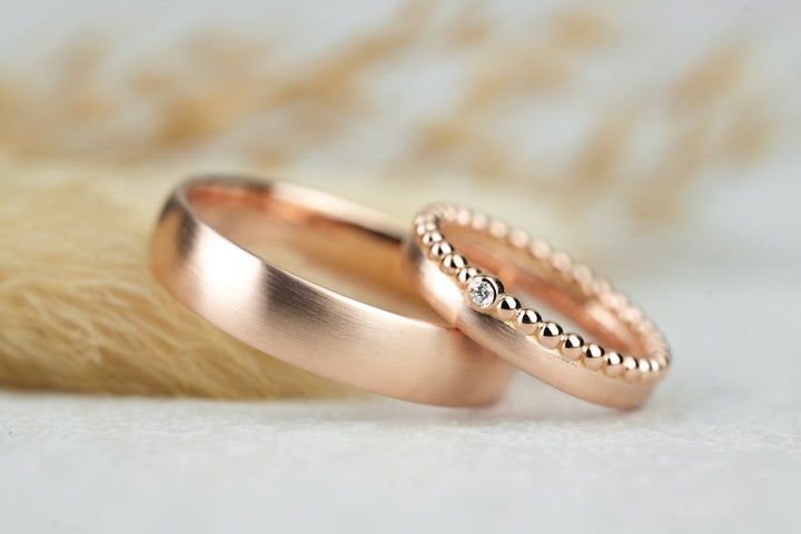 Eheringe Rosegold Duo