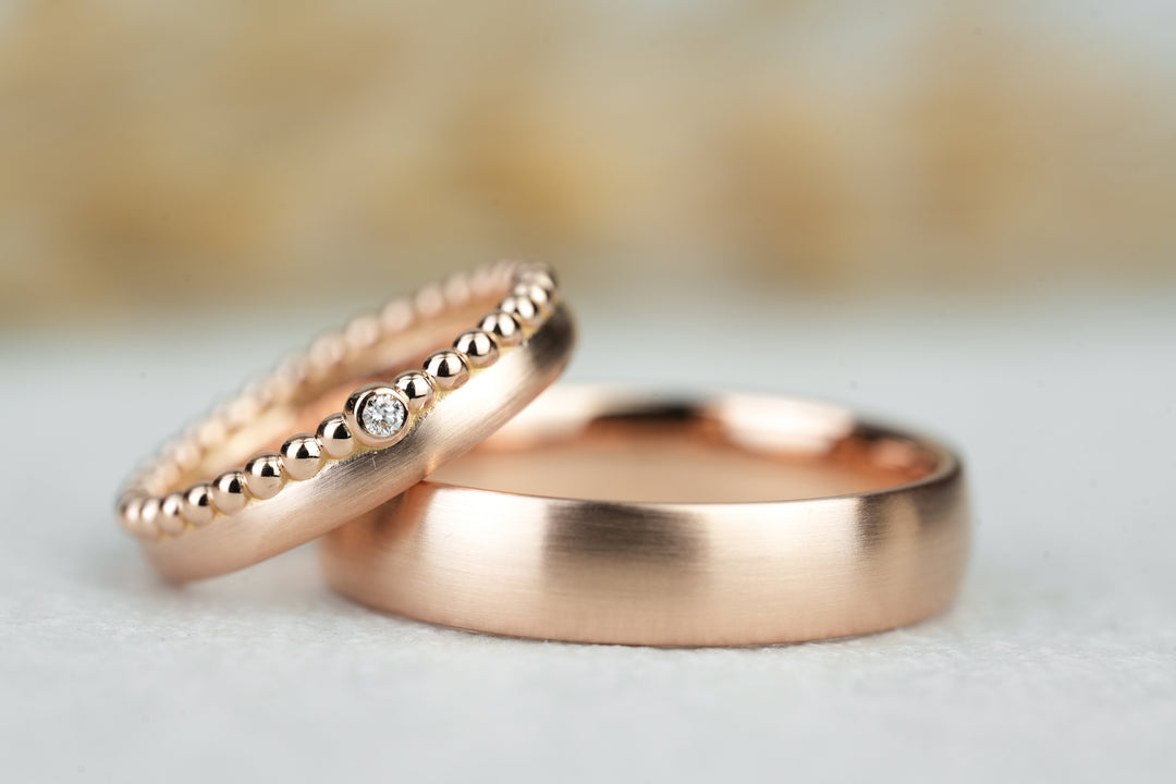 Eheringe Rosegold Duo