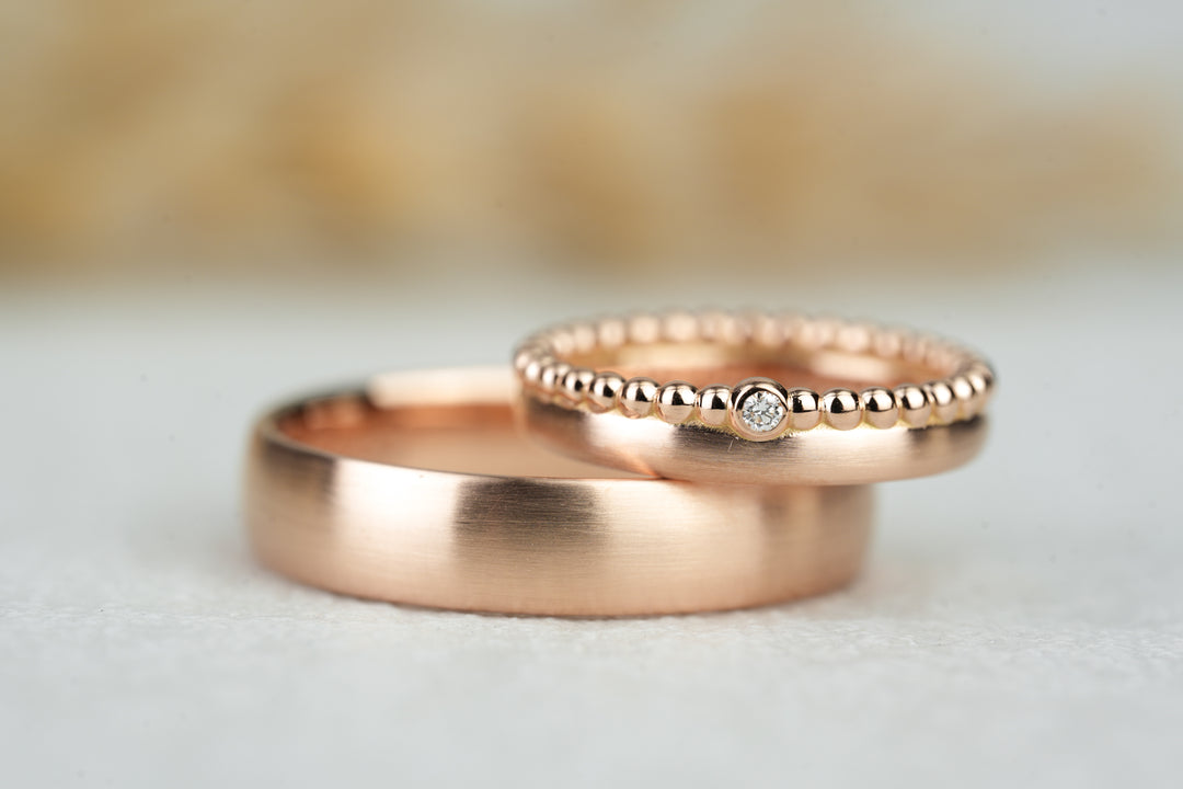 Eheringe Rosegold Duo