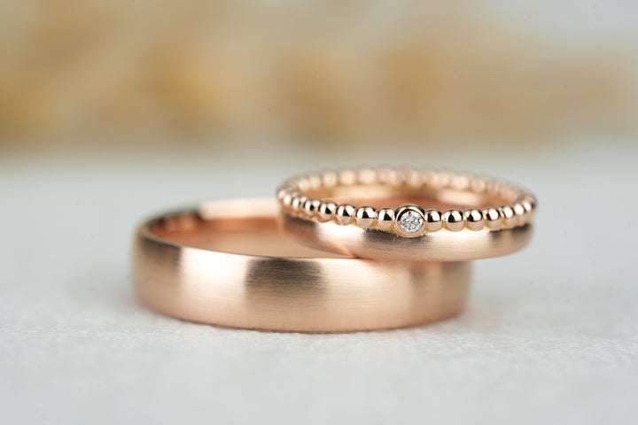Eheringe Rosegold Duo