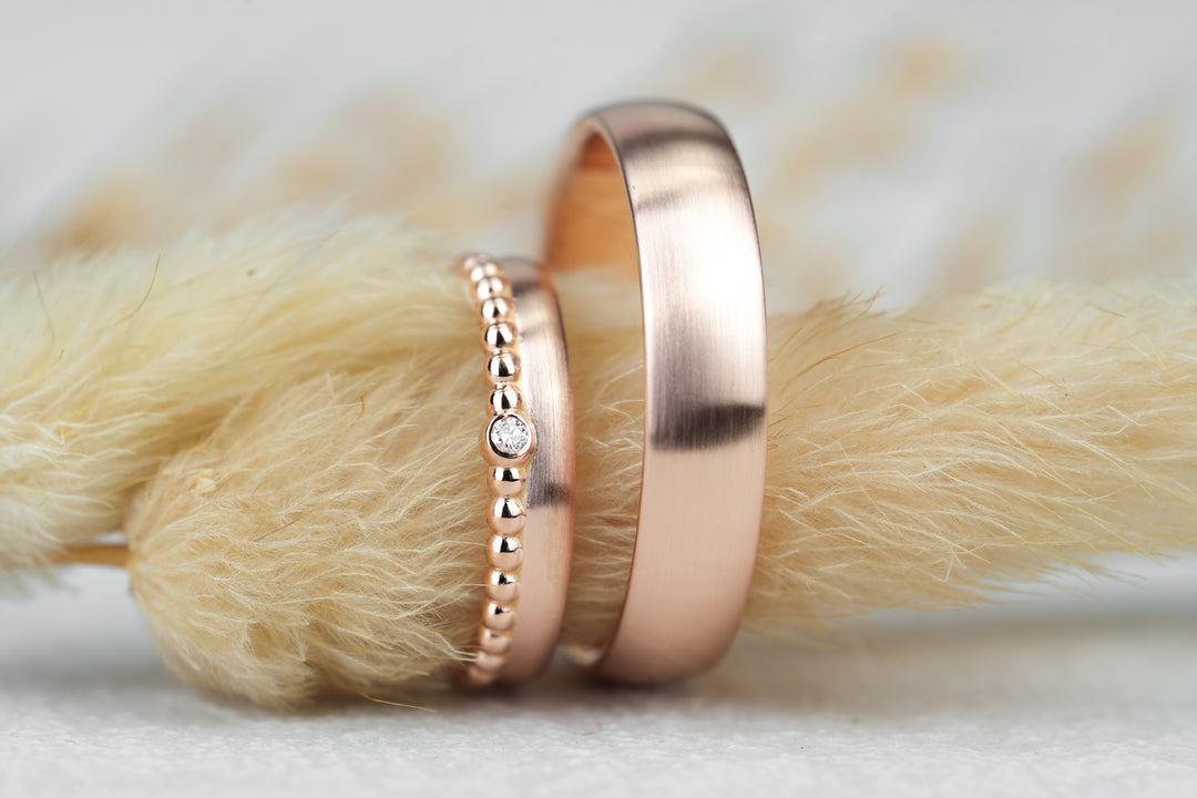 Eheringe Rosegold Duo