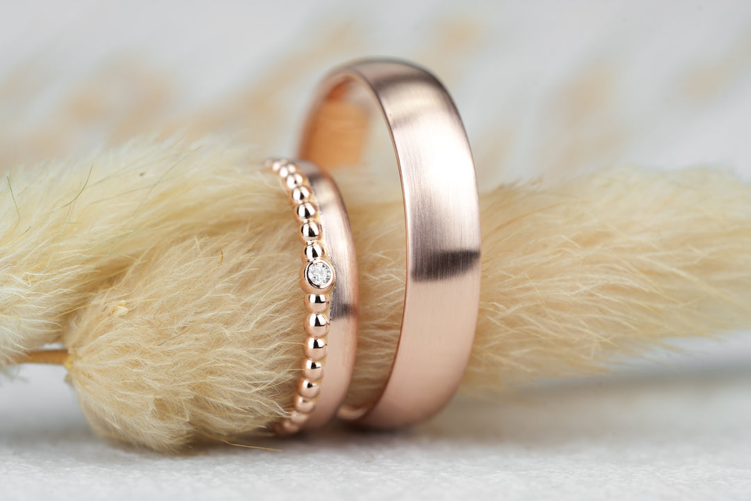 Eheringe Rosegold Duo