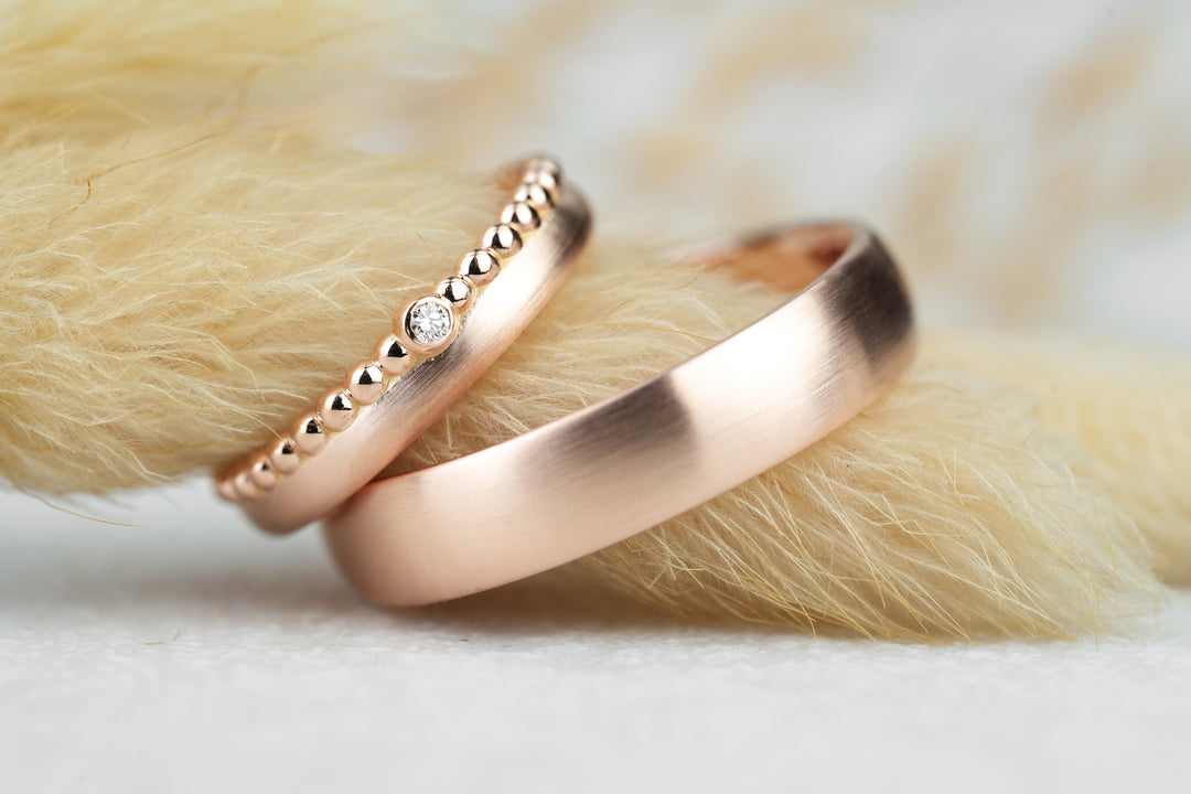 Eheringe Rosegold Duo
