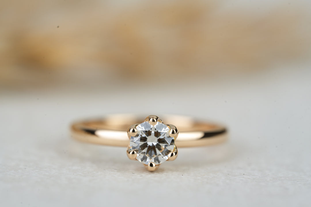 Halbes Karat Verlobungsring Fleur Rosegold