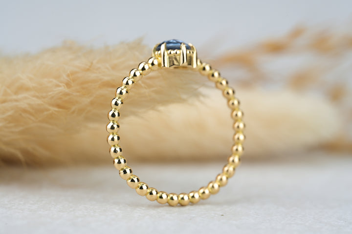Kugelring Perlenring Goldring Antragsring