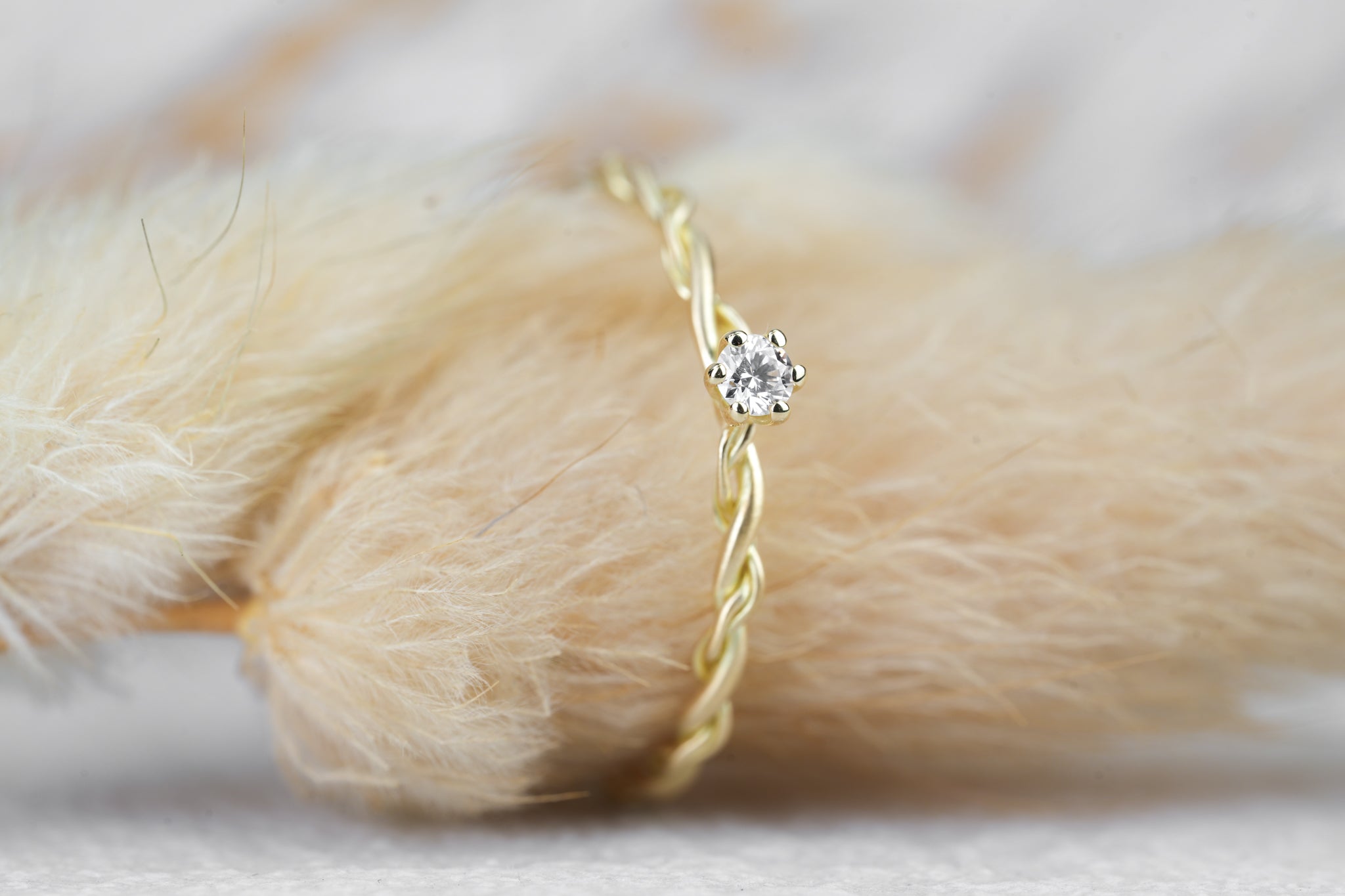 Verlobungsring 585 Gold Gelbgold Diamant