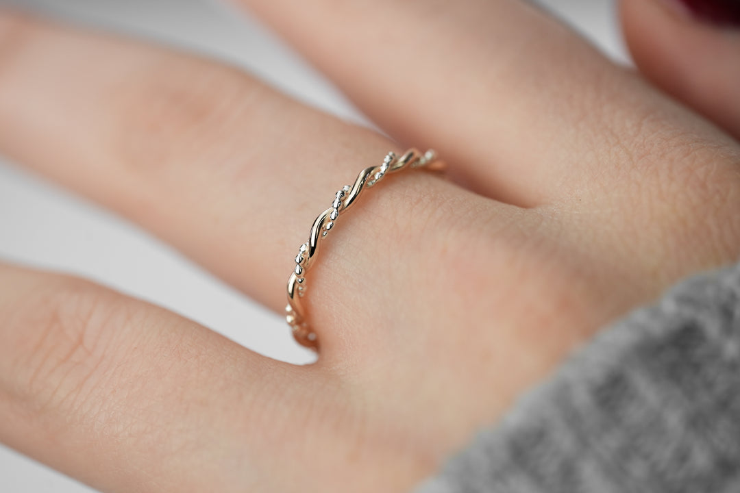 Verlobungsring 'Soleil' Bicolor Rosegold Silber