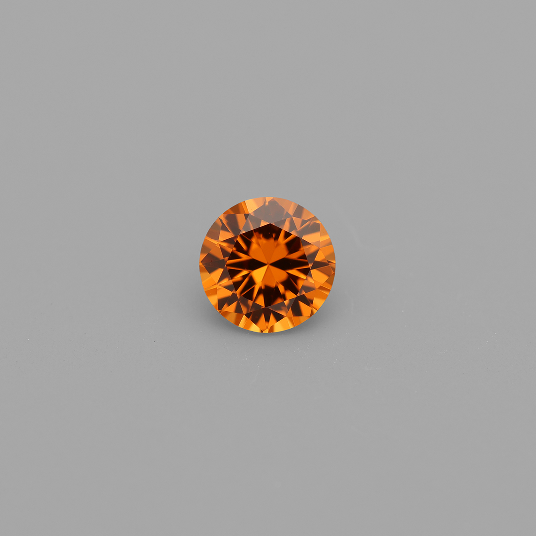 individueller Verlobungsring orangener Stein Malaya Granat