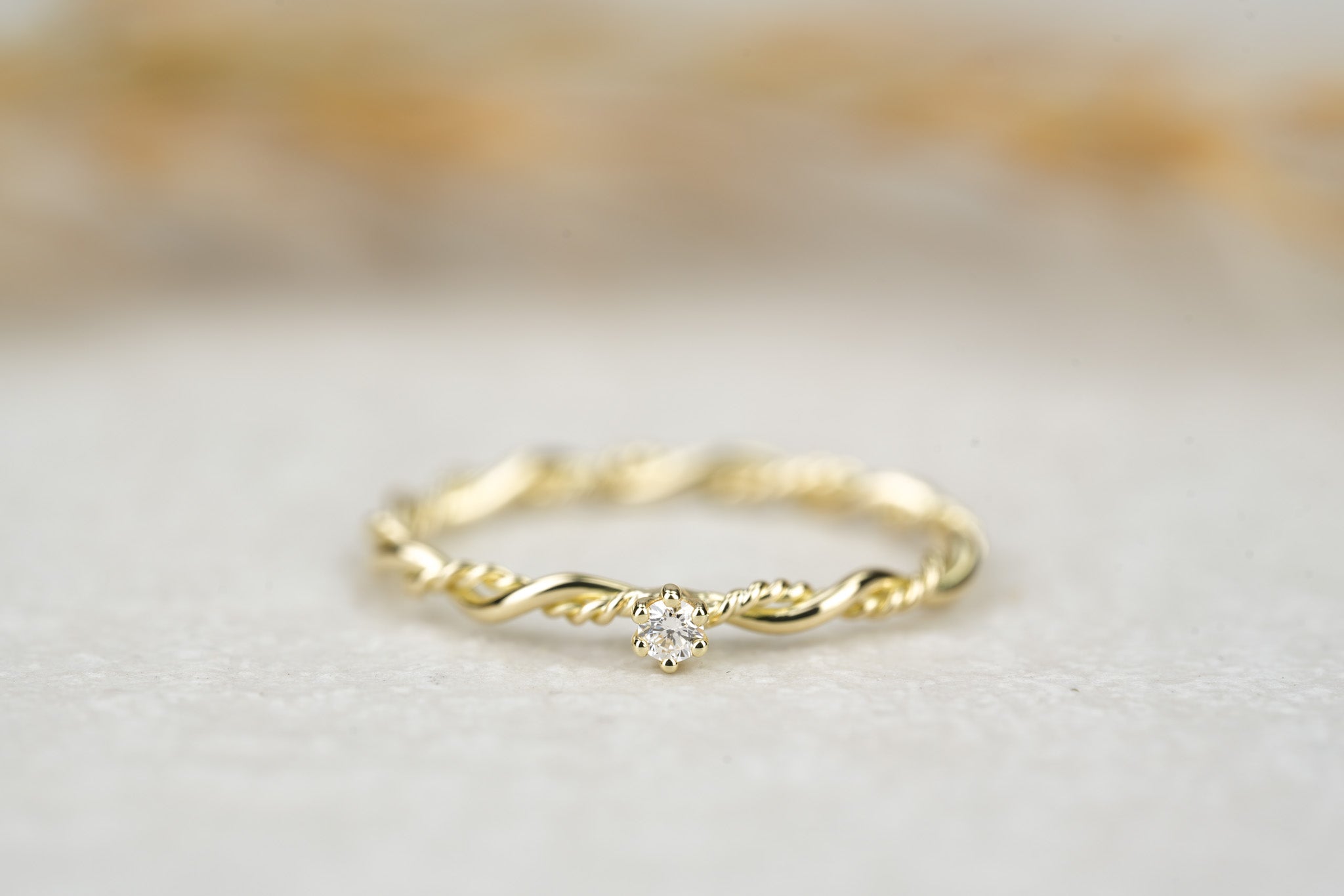 Verlobungsring Gold Filou Vintage mit Diamant