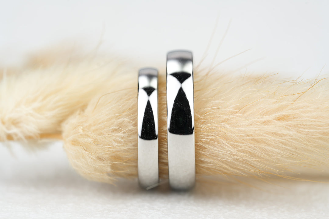 Eheringe "Kivy" Platin poliert