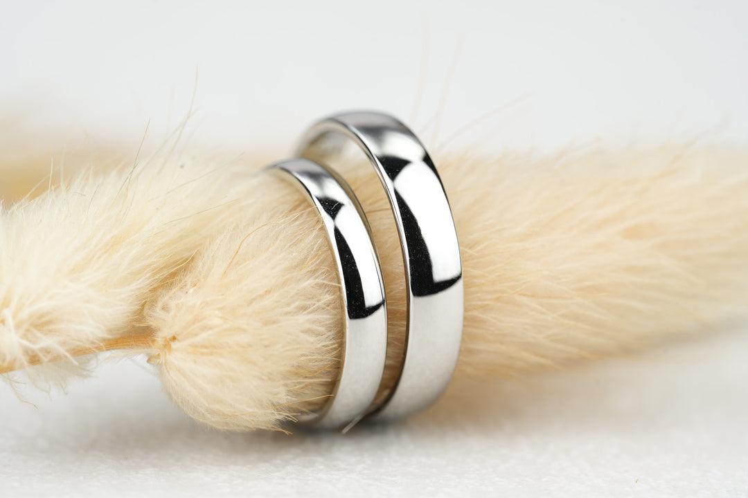 Eheringe "Kivy" Platin poliert