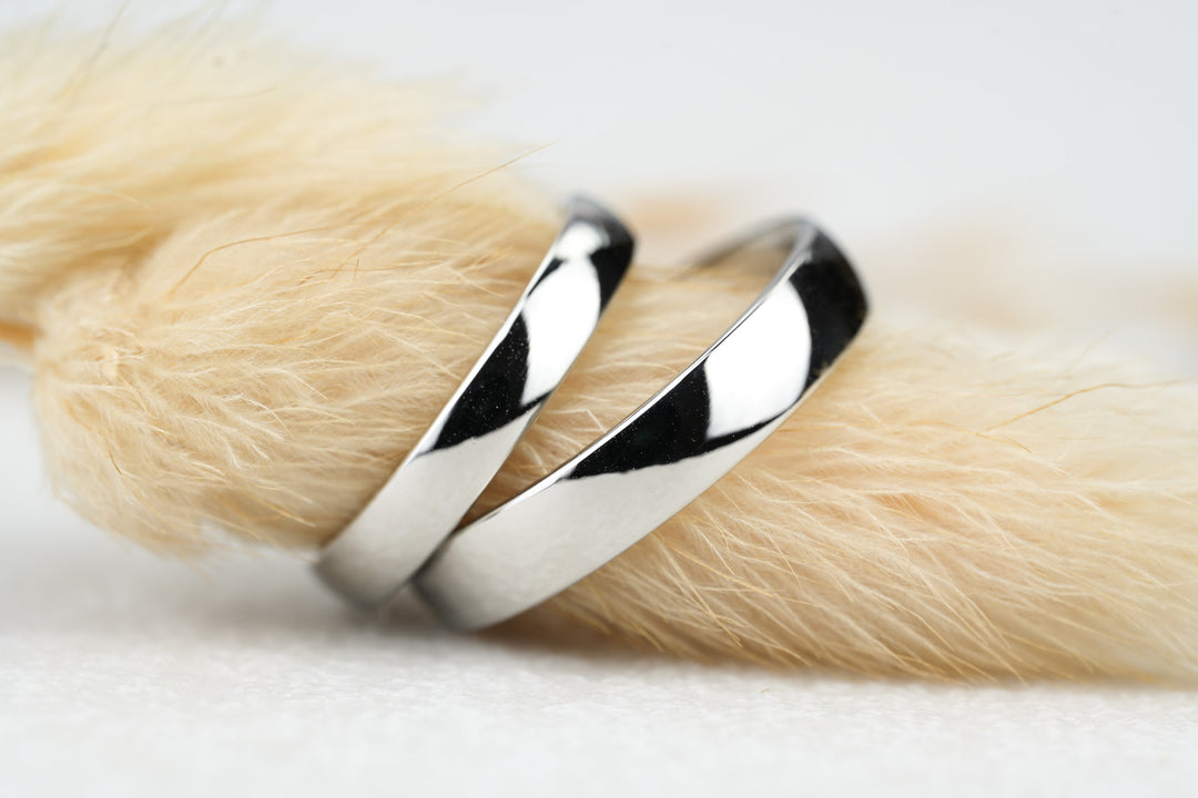 Eheringe "Kivy" Platin poliert