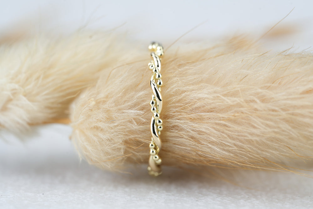 Vorsteckring Gold Soleil Gelbgold